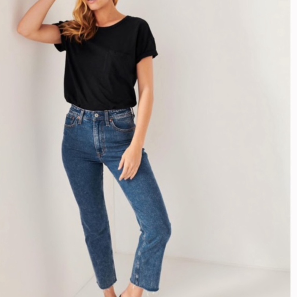 Abercrombie & Fitch Blue Straight Leg Jeans